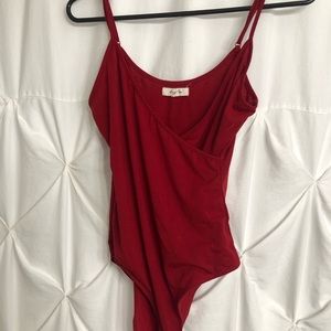 Red bodysuit